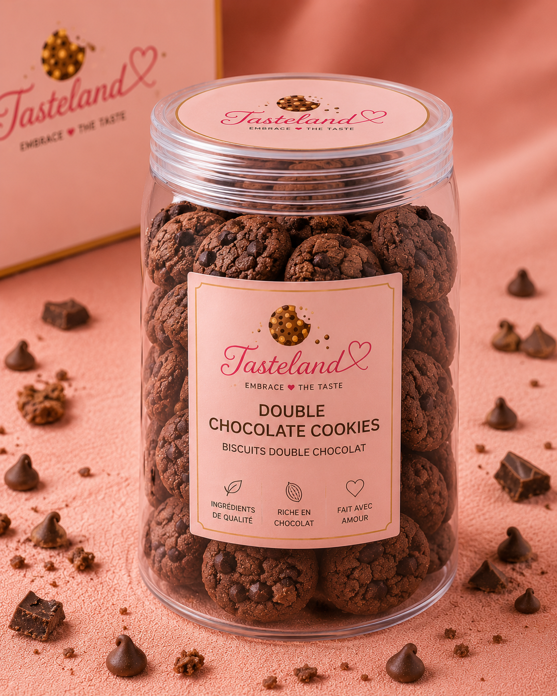 Mini Cookie Bites Moelleux - Double Chocolat