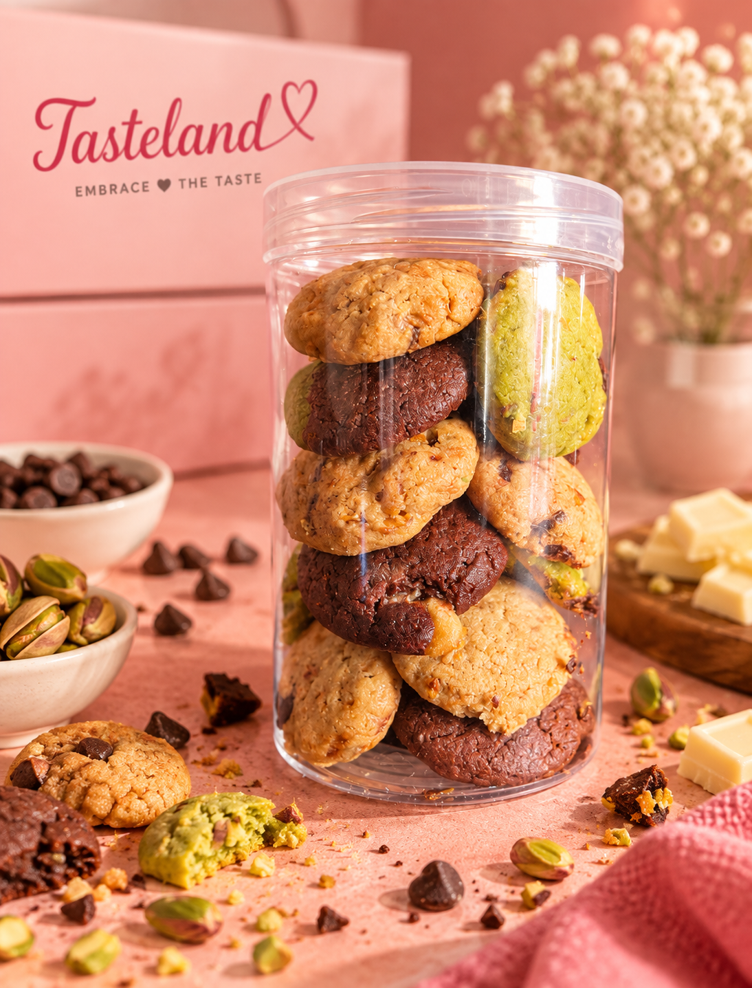 Mini Cookies Assortiment 4 Saveurs 150g