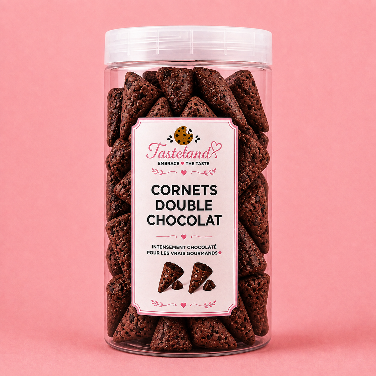 Cornets Cookie Double Chocolat