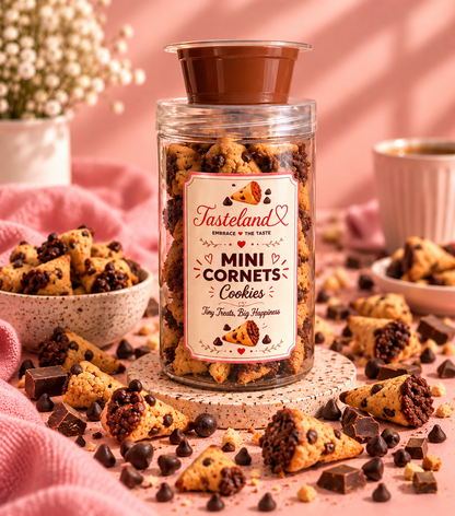 Mini Cornets Cookies Classiques au Pépites de chocolat  - 150g