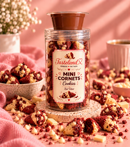 Mini Cornets Cookies Red Velvet  - 150g