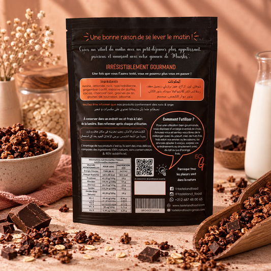 Granola Croustillant au Chocolat Noir
