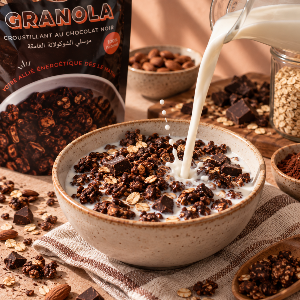 Granola Croustillant au Chocolat Noir
