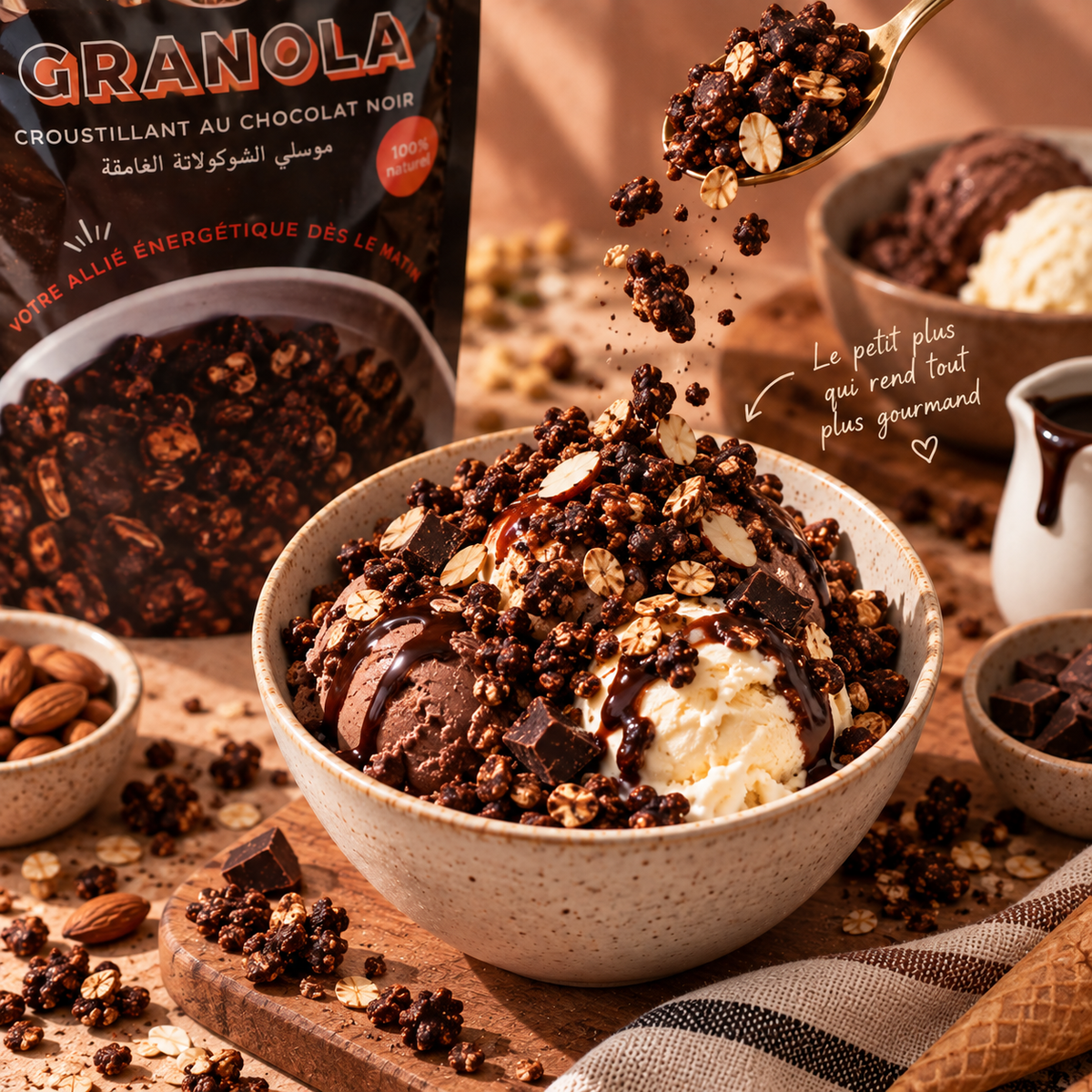 Granola Croustillant au Chocolat Noir