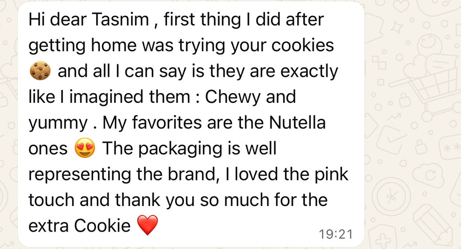 Message d’une cliente Tasteland
