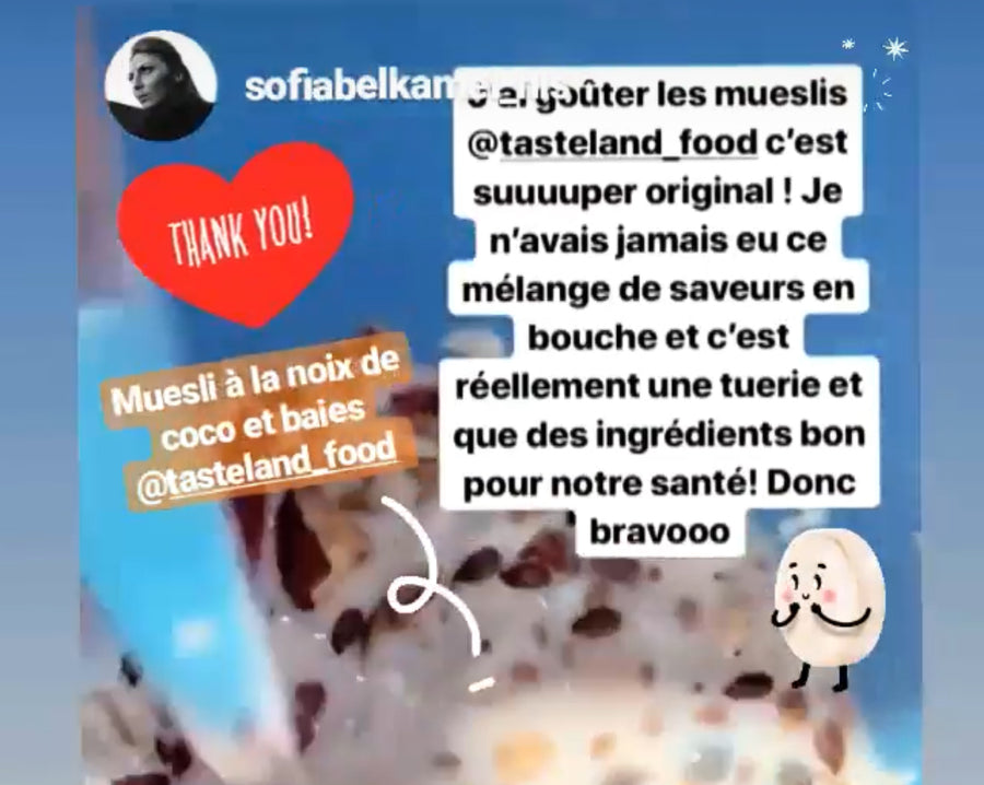 Message d’une cliente Tasteland